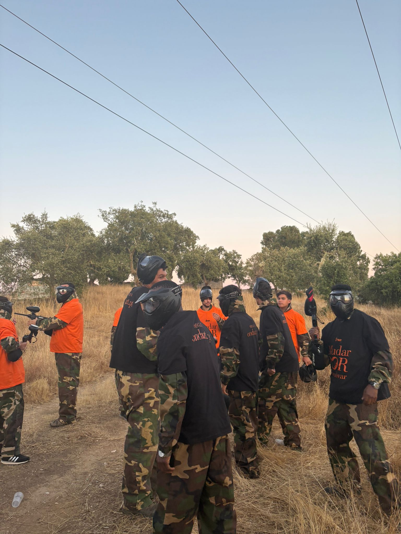 Participantes do Paintball Day