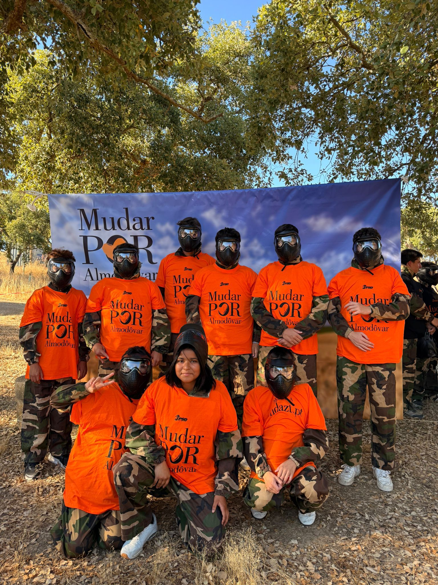 Final do evento Paintball